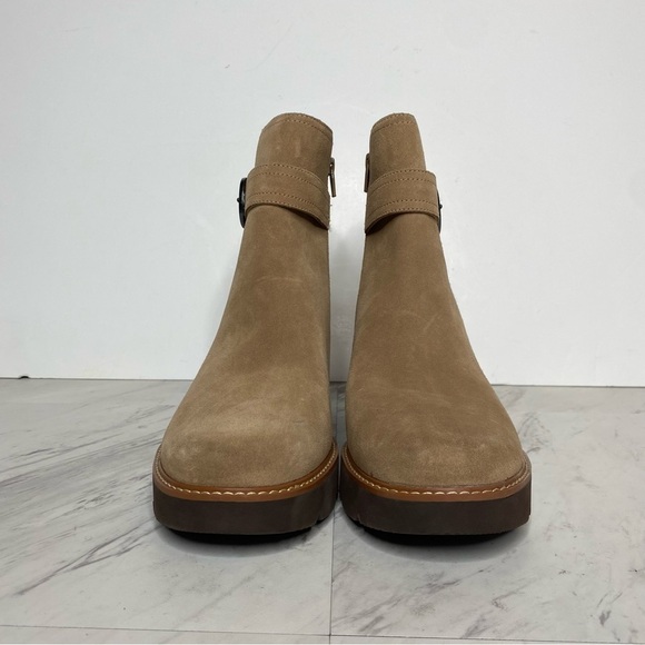 New! Naturalizer Dasha Tan Suede Bootie 9 1/2 - Picture 2 of 14